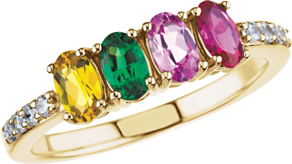 Accented Family Ring