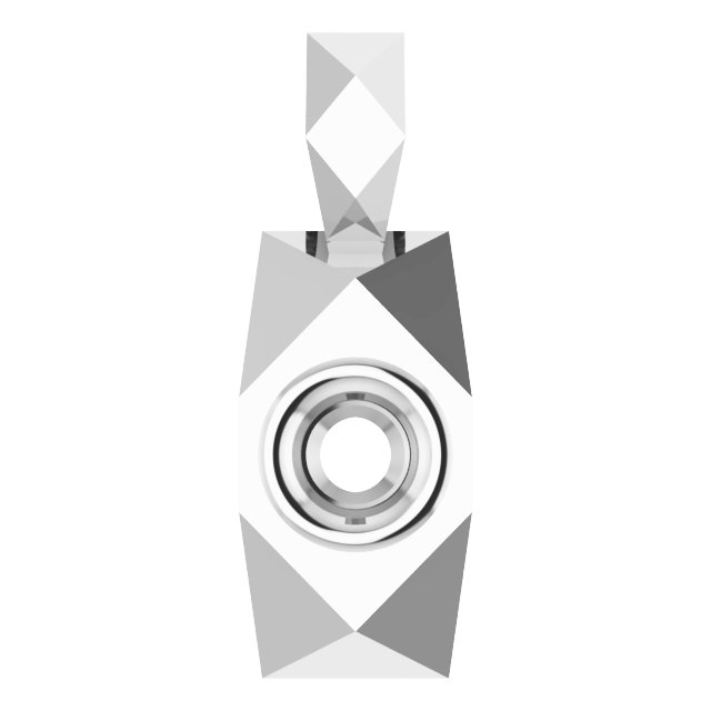 Geometric Bezel-Set Solitaire Pendant