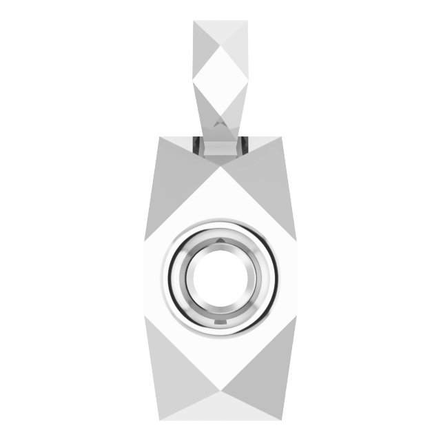 Geometric Bezel-Set Solitaire Pendant