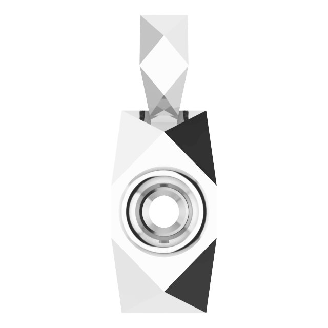 Geometric Bezel-Set Solitaire Pendant