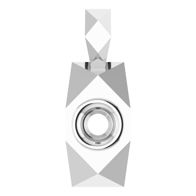 Geometric Bezel-Set Solitaire Pendant