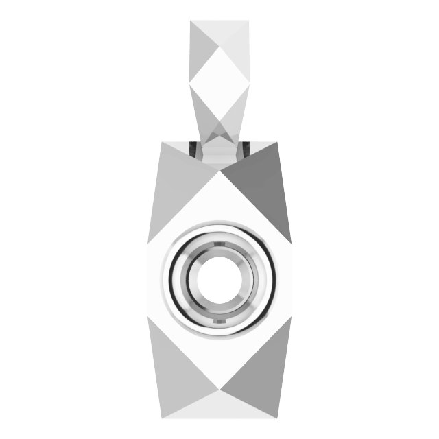 Geometric Bezel-Set Solitaire Pendant