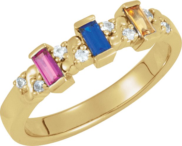 Accented Family Ring