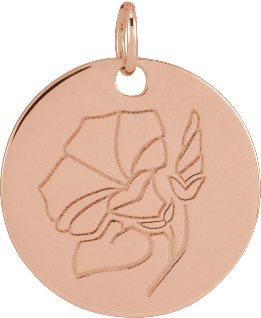 Birth Flower Necklace or Pendant