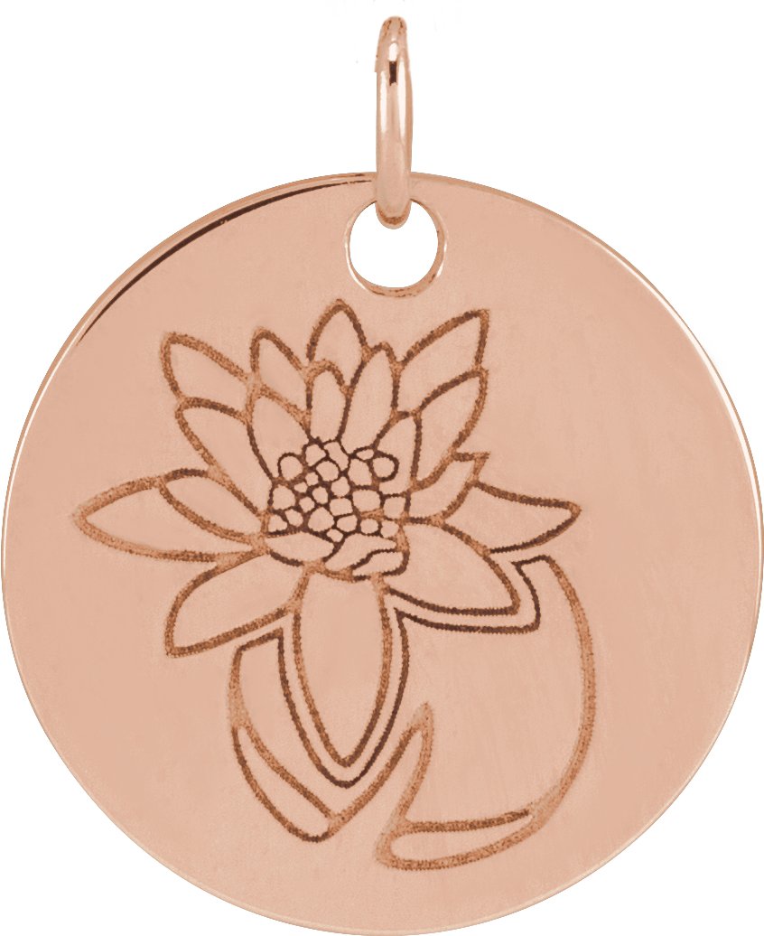 Birth Flower Necklace or Pendant