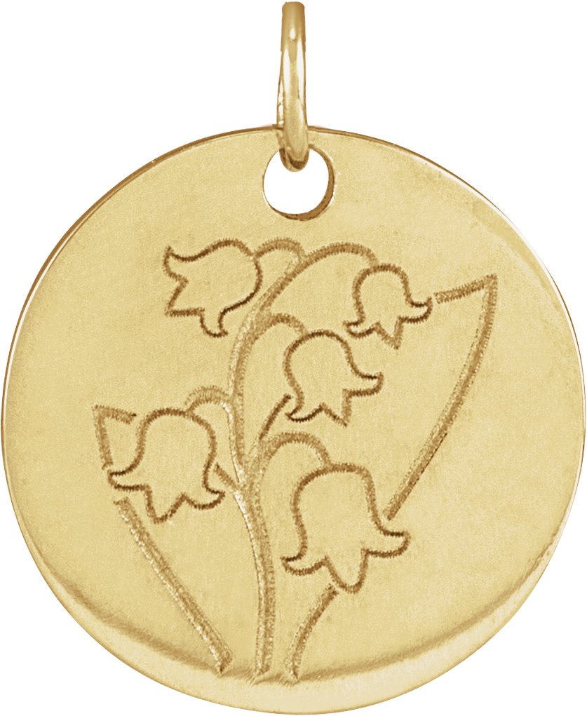 Birth Flower Necklace or Pendant