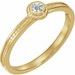 14K Yellow 1/10 CTW Natural Diamond Family Stackable Ring