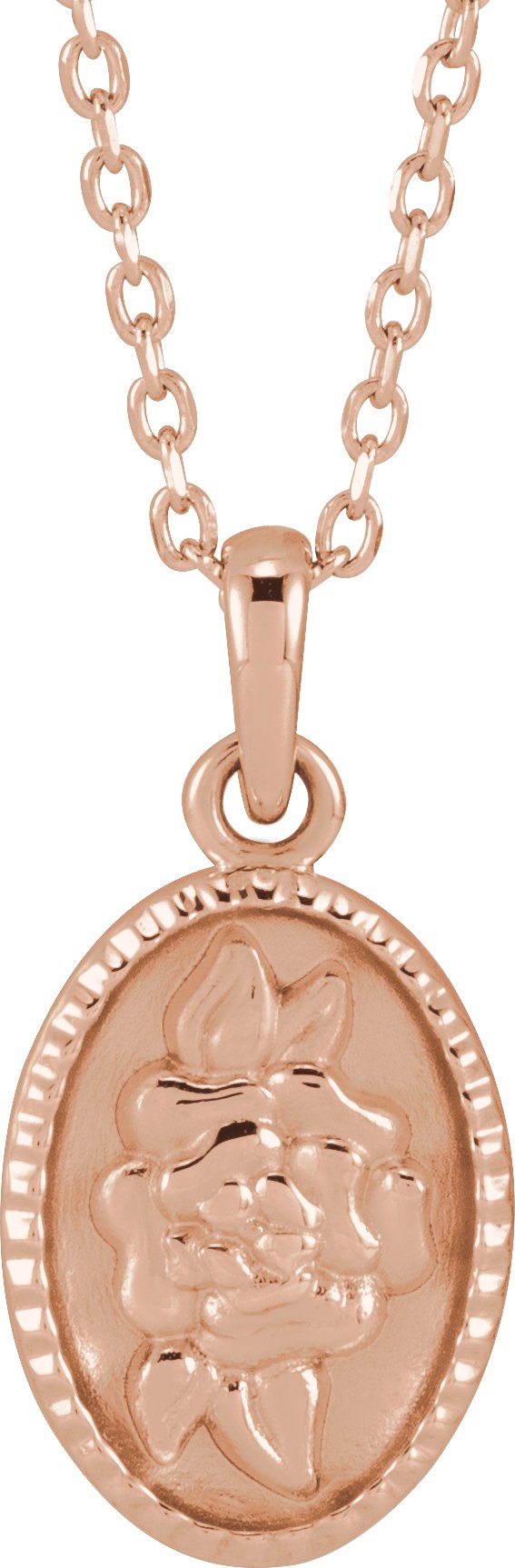 Floral Coin Necklace