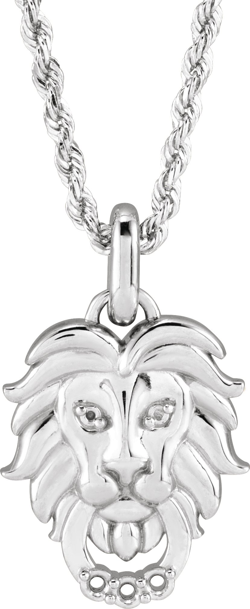 Accented Lion Necklace or Pendant