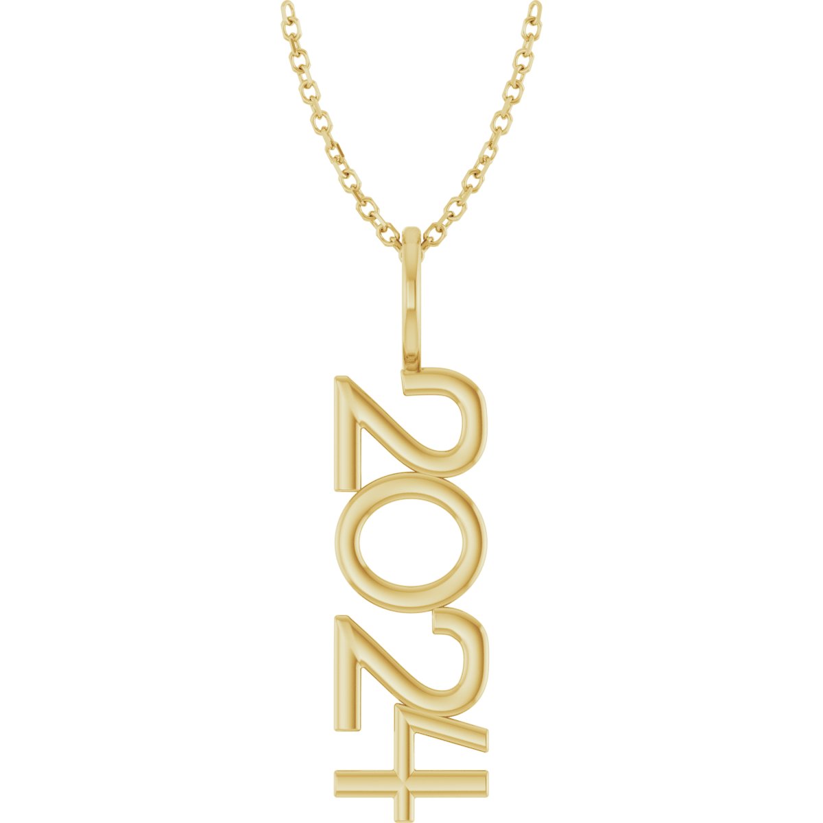 14K Yellow 2024 Year 16-18" Necklace