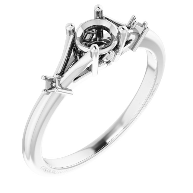Accented Engagement Ring