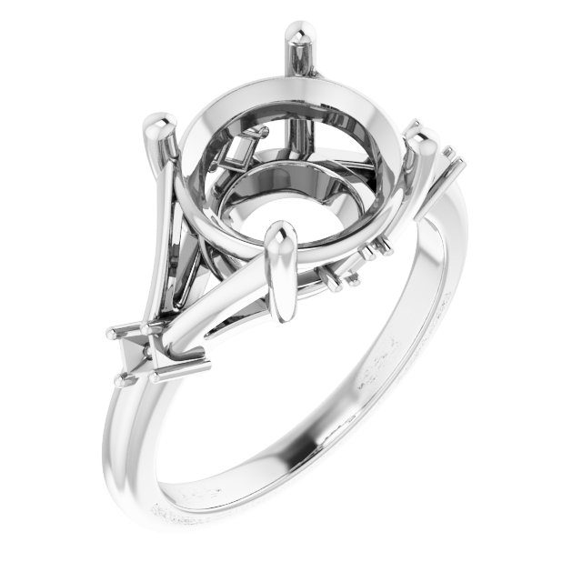 Accented Engagement Ring