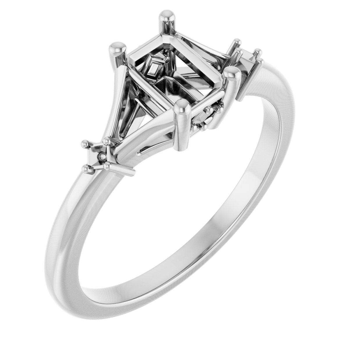 Accented Engagement Ring