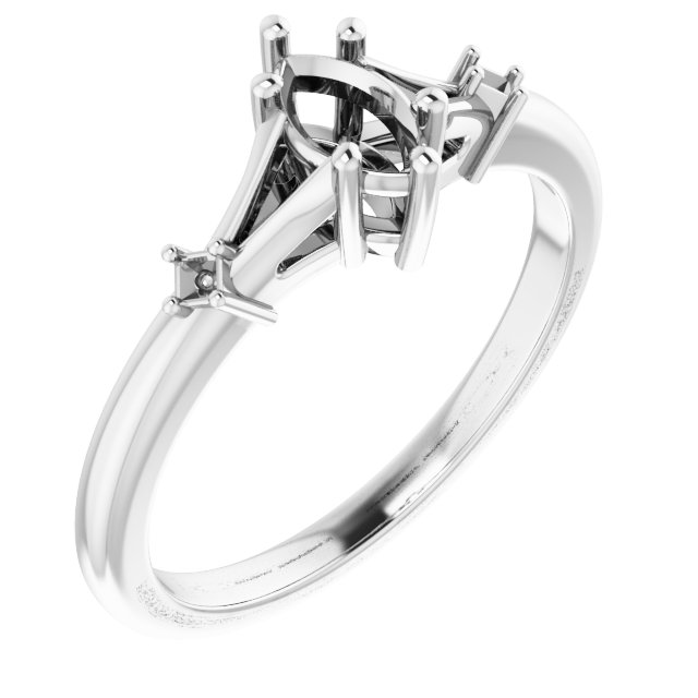 Accented Engagement Ring