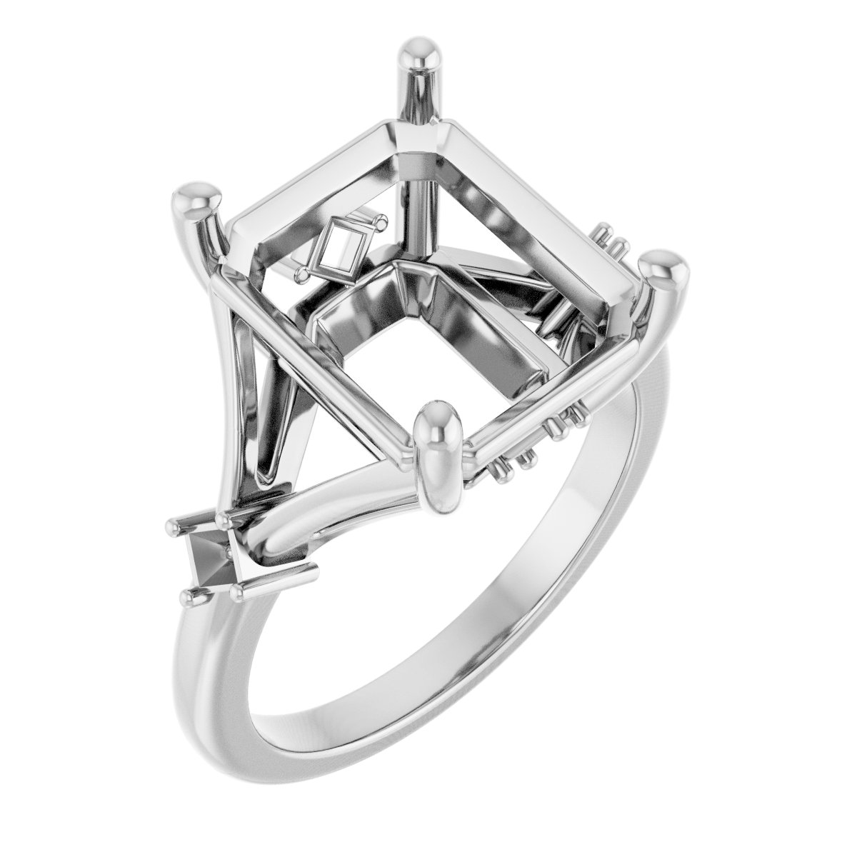 Accented Engagement Ring
