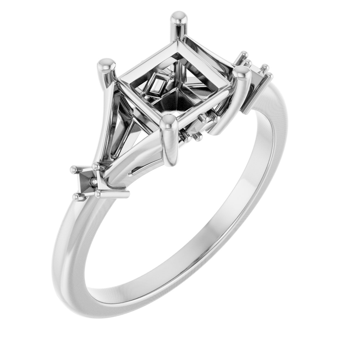 Accented Engagement Ring