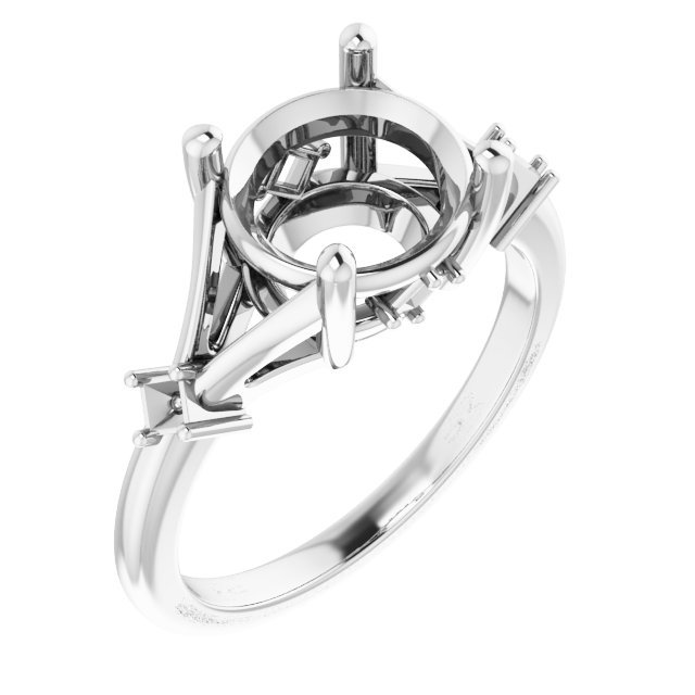 Accented Engagement Ring