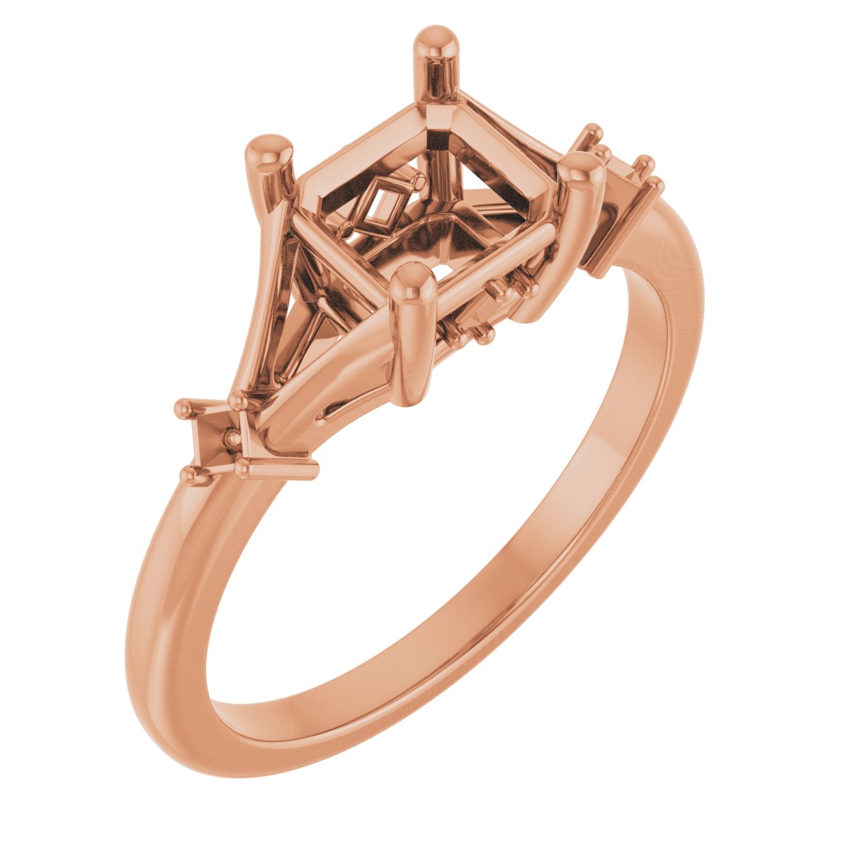 Accented Engagement Ring