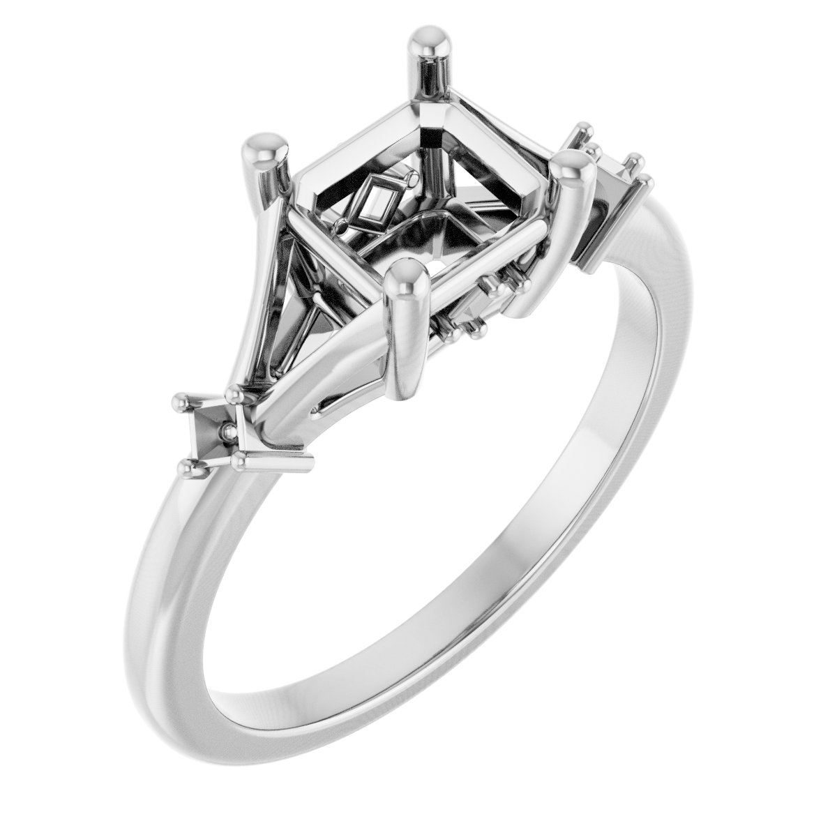 Accented Engagement Ring