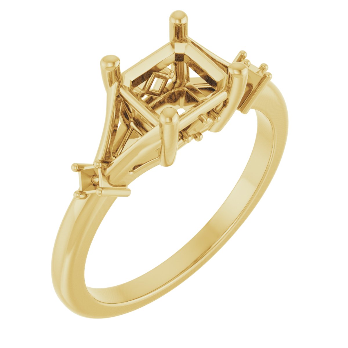 Accented Engagement Ring