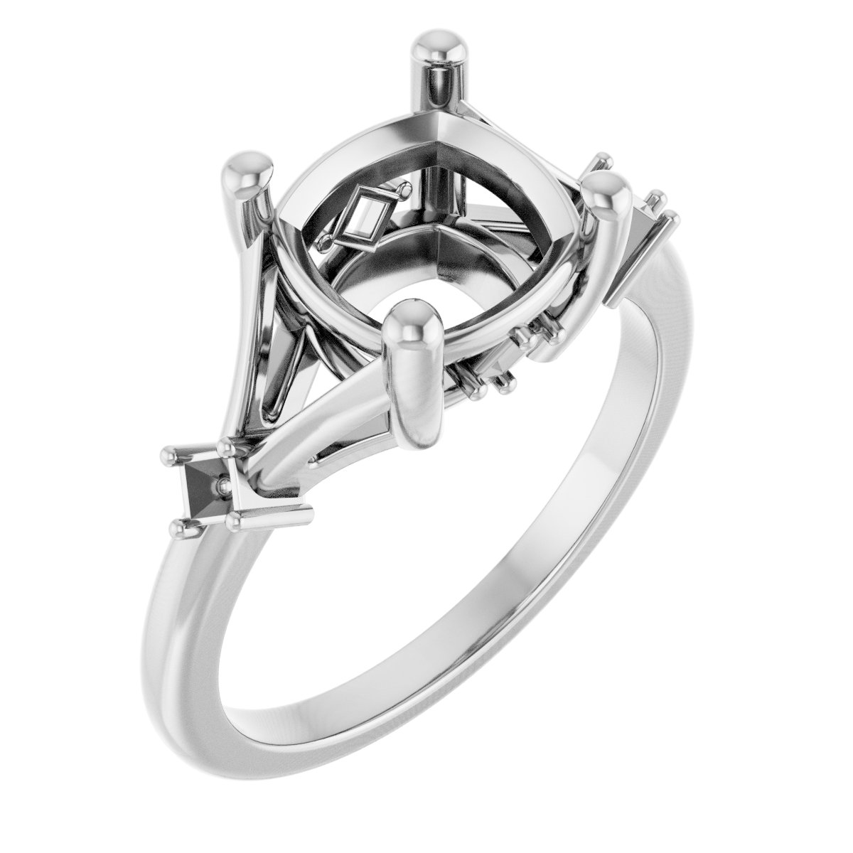 Accented Engagement Ring