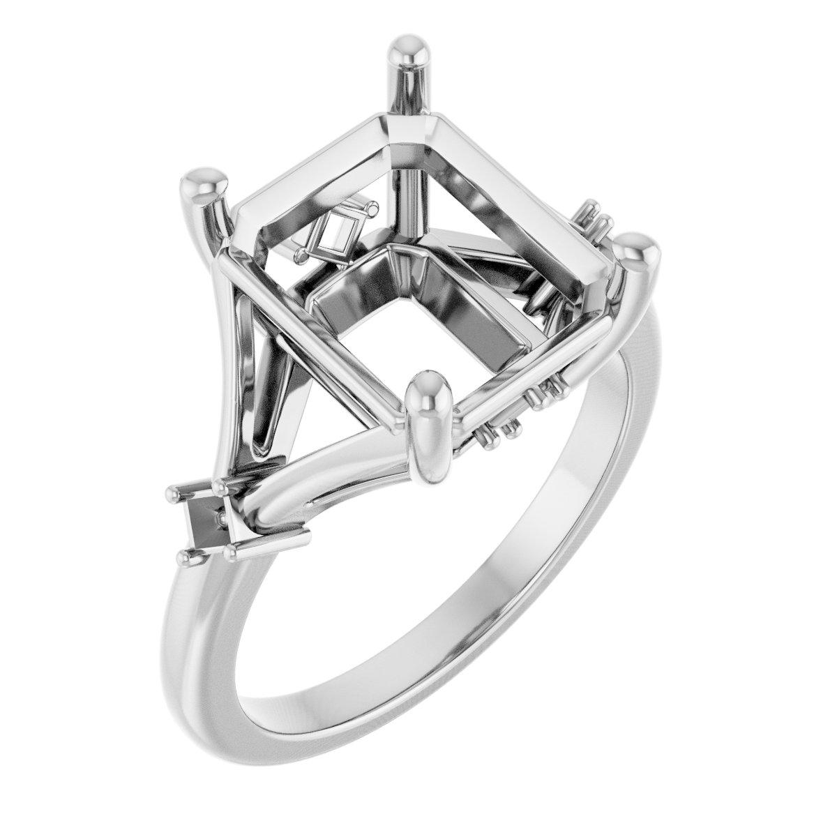 Accented Engagement Ring
