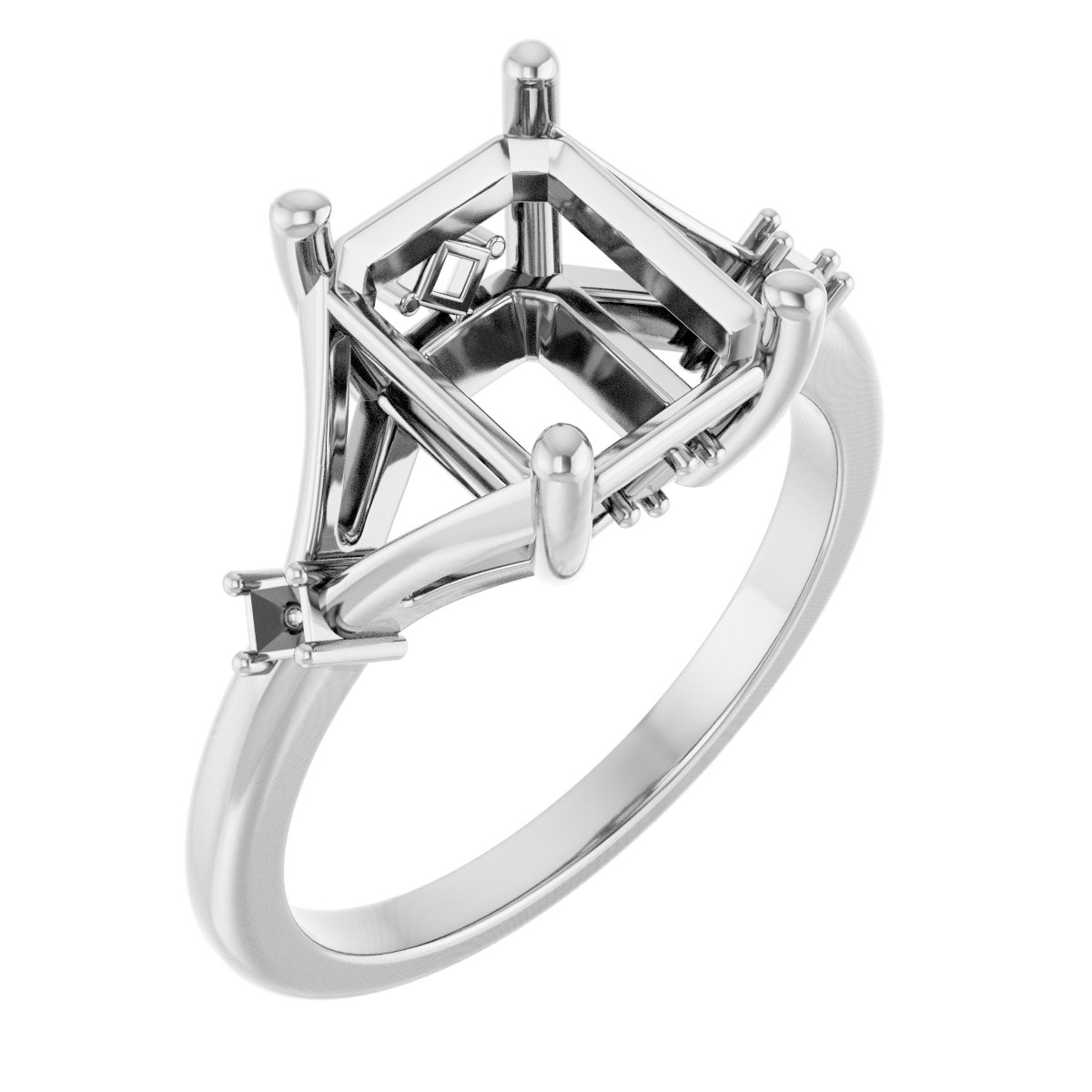 Accented Engagement Ring