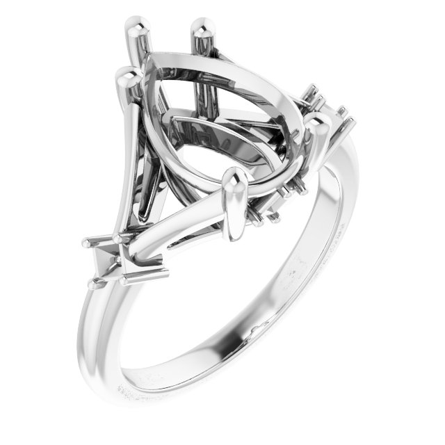 Accented Engagement Ring