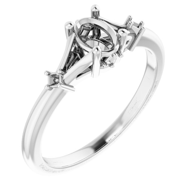 Accented Engagement Ring