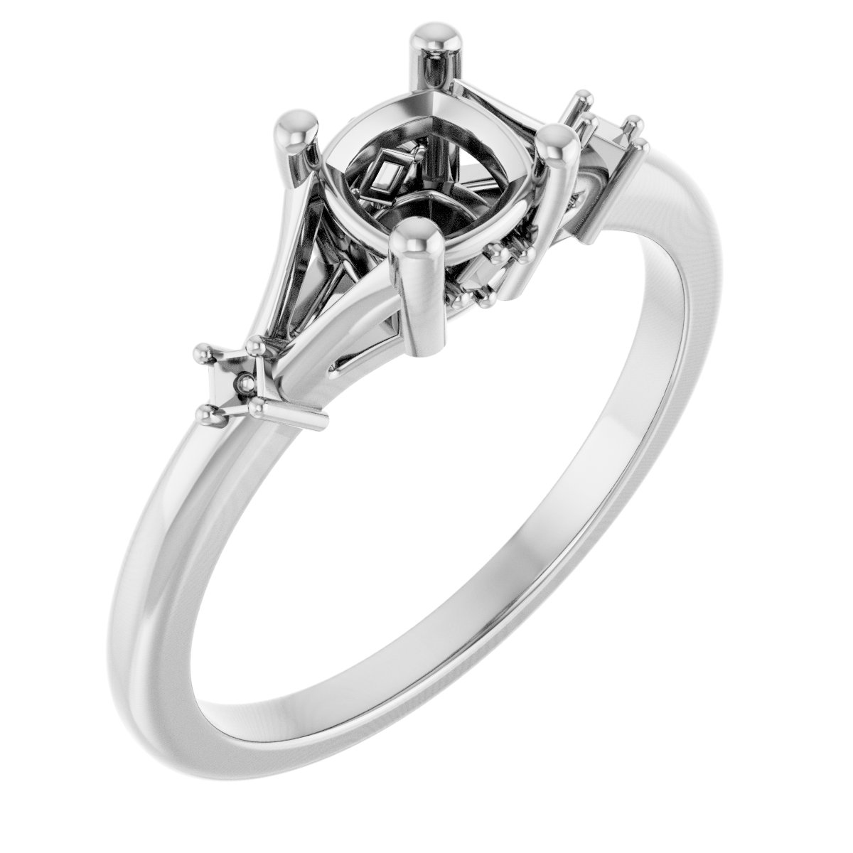 Accented Engagement Ring