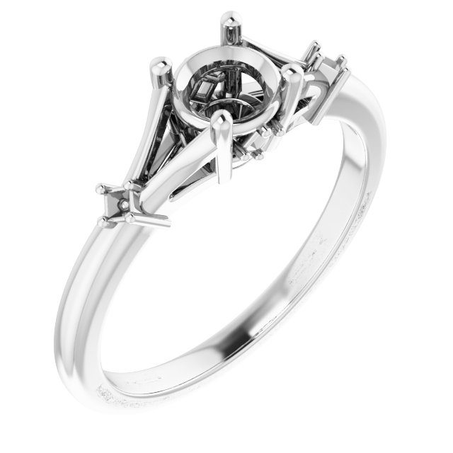 Accented Engagement Ring