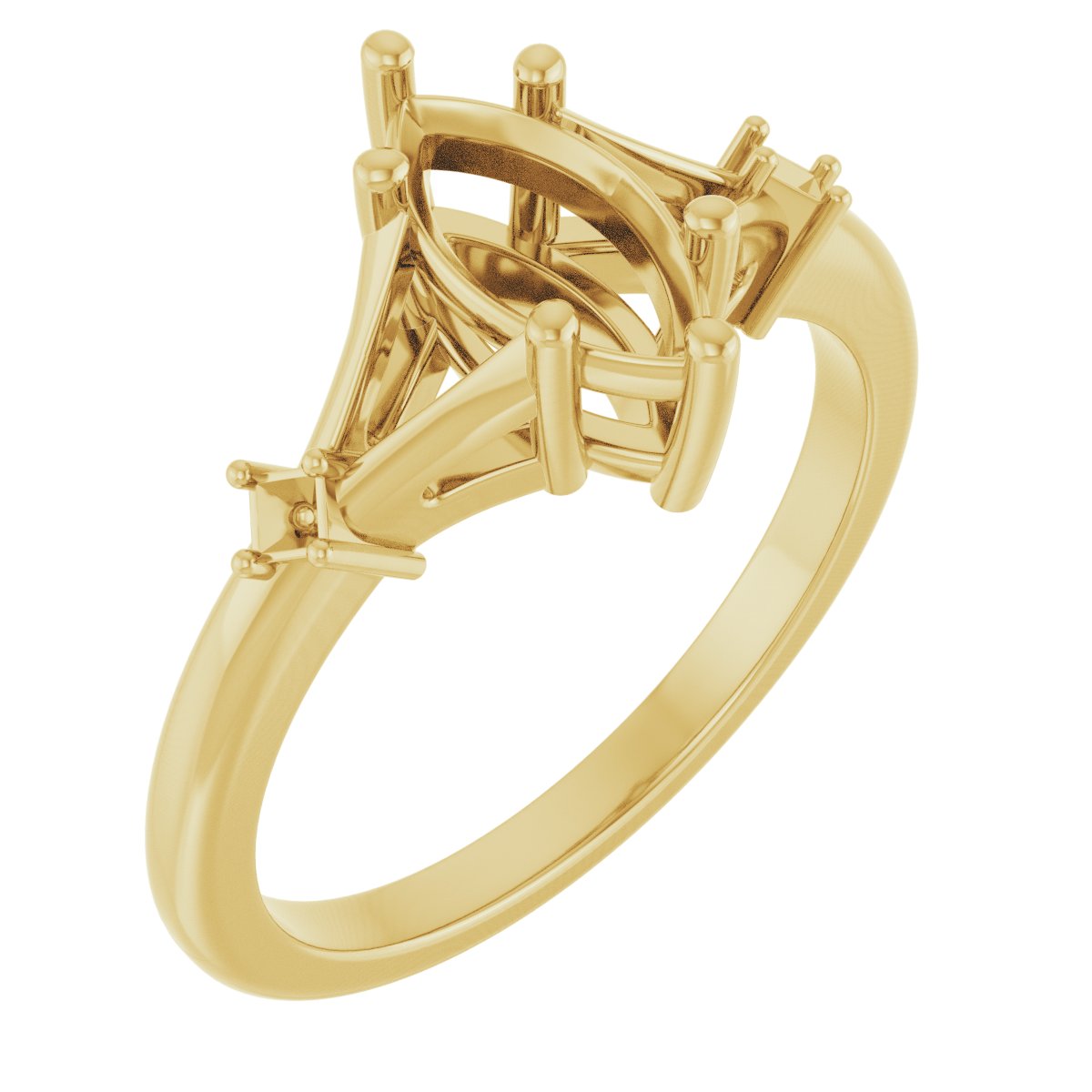 Accented Engagement Ring