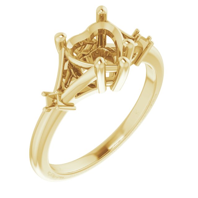 Accented Engagement Ring
