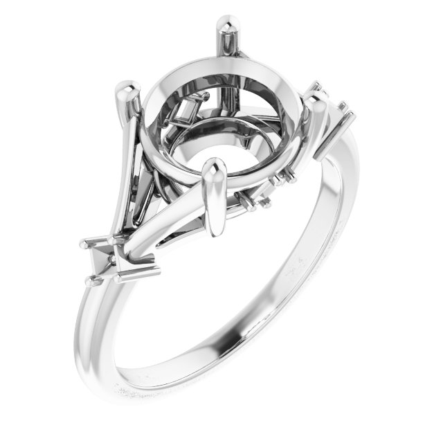 Accented Engagement Ring