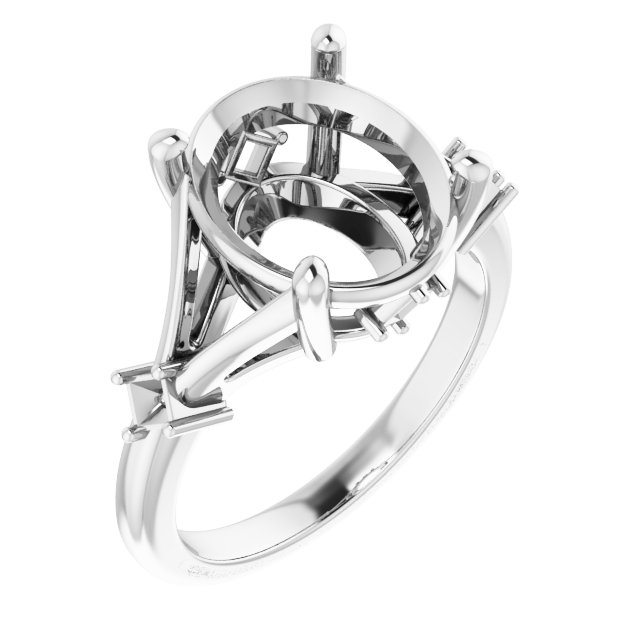 Accented Engagement Ring