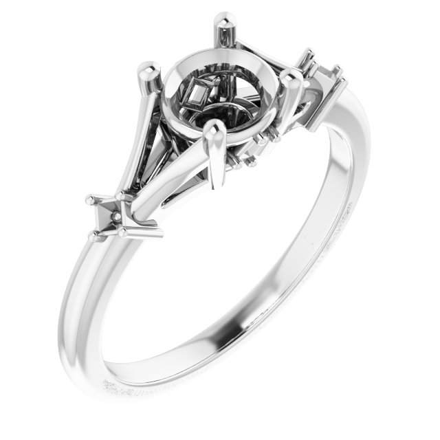 Accented Engagement Ring