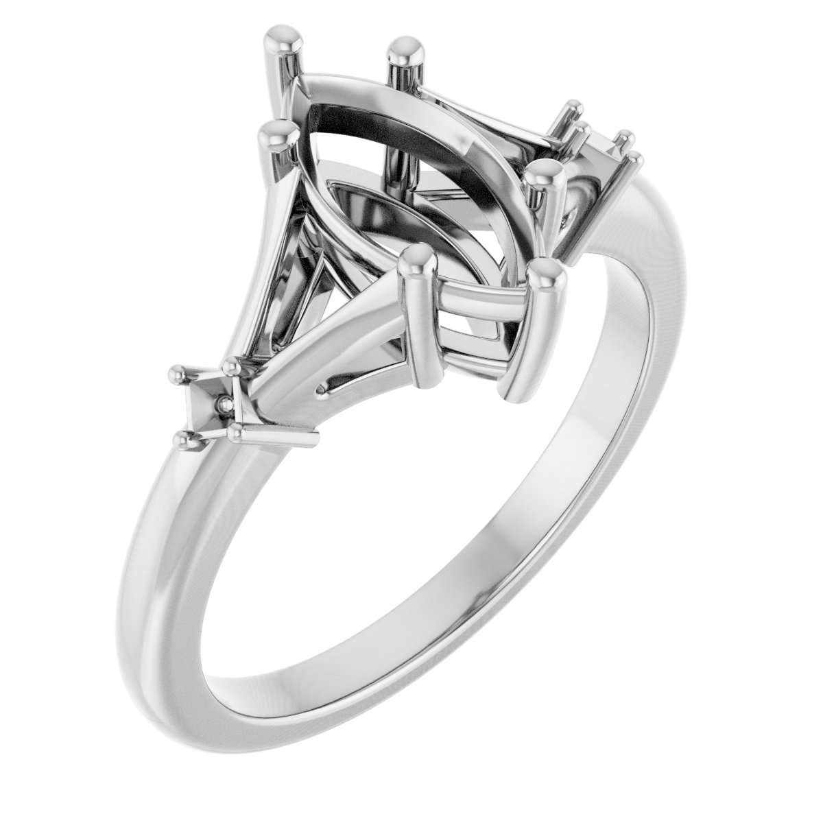 Accented Engagement Ring