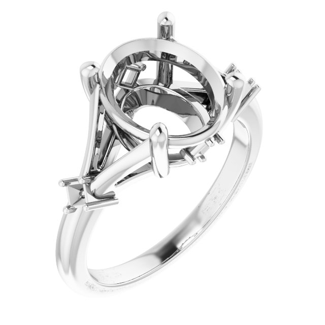 Accented Engagement Ring