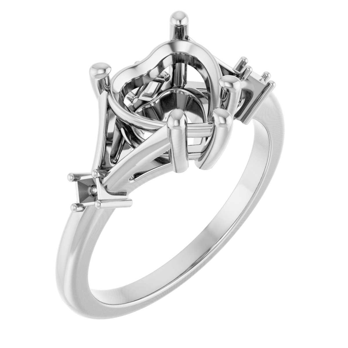 Accented Engagement Ring