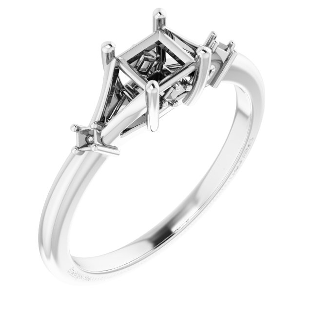 Accented Engagement Ring