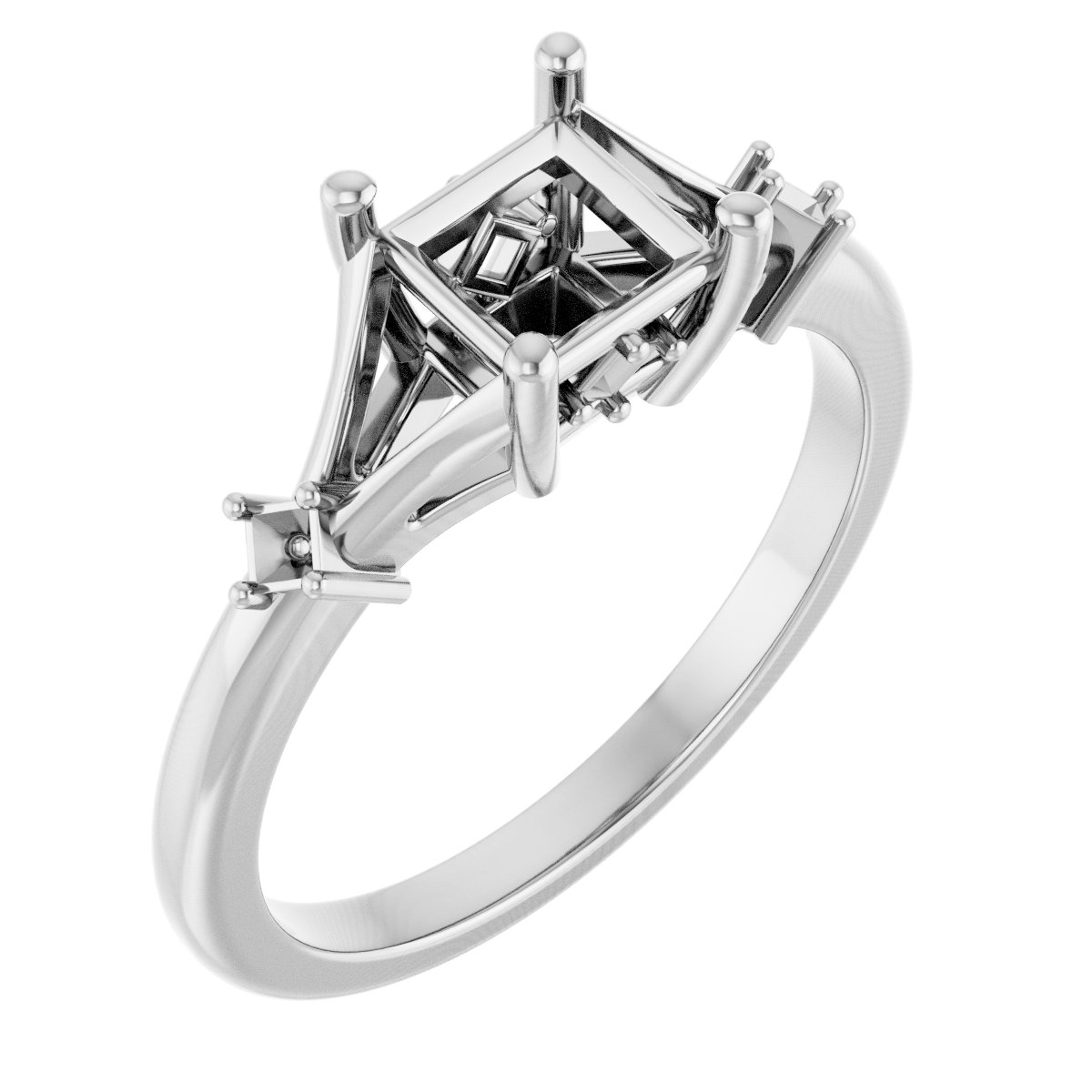 Accented Engagement Ring