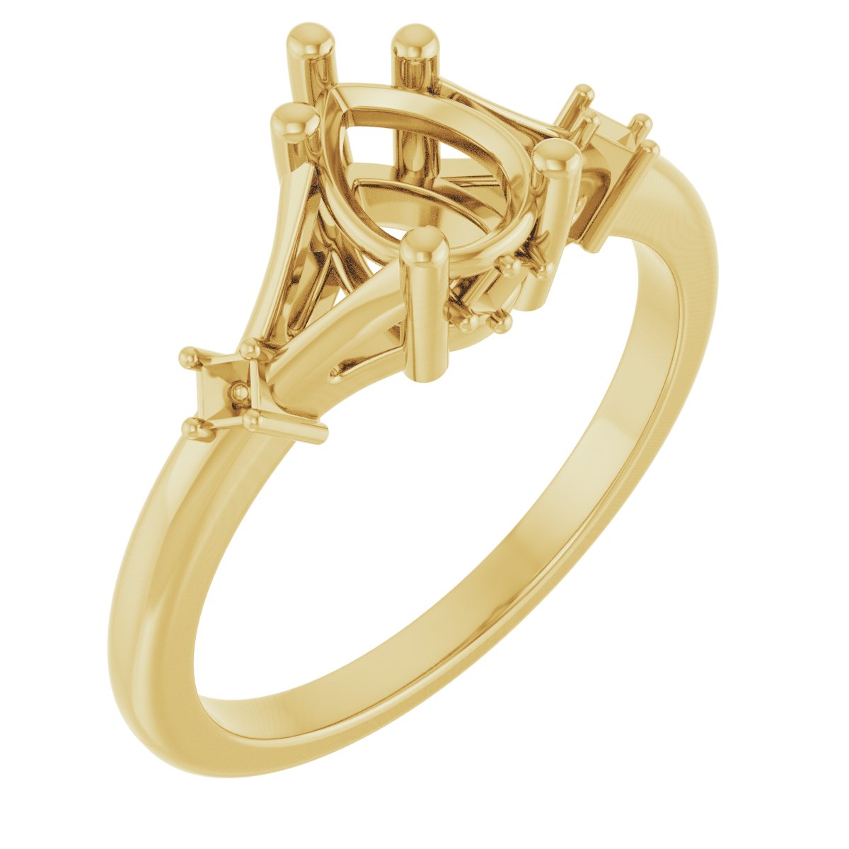 Accented Engagement Ring
