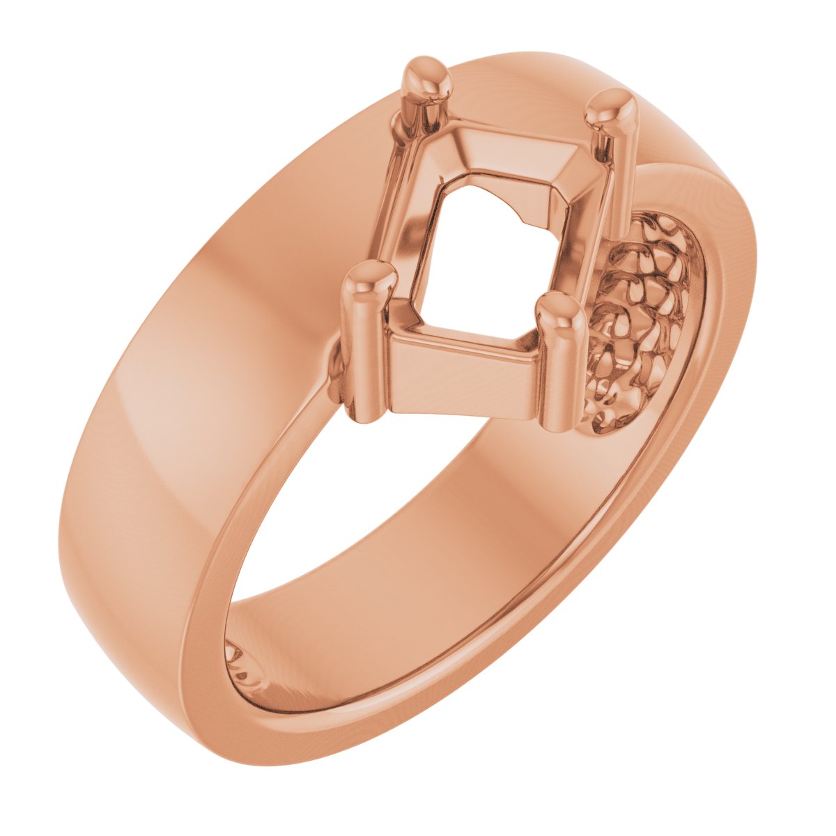 Asymmetric Solitaire Ring