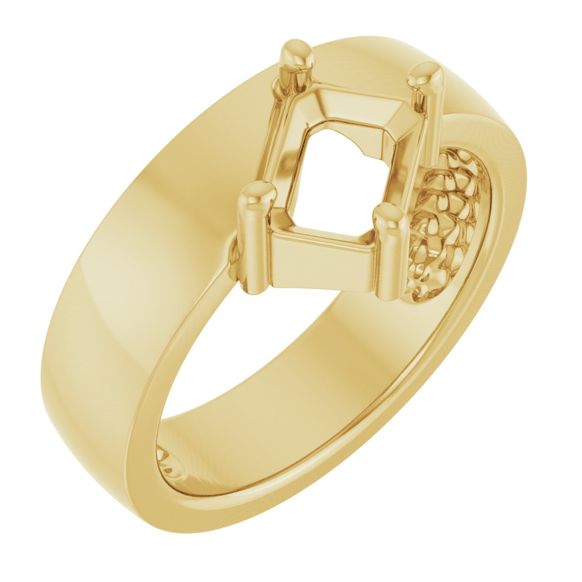 Asymmetric Solitaire Ring