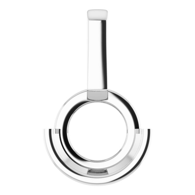 Half-Bezel Solitaire Pendant