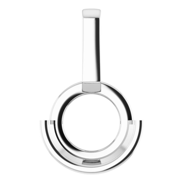 Half-Bezel Solitaire Pendant