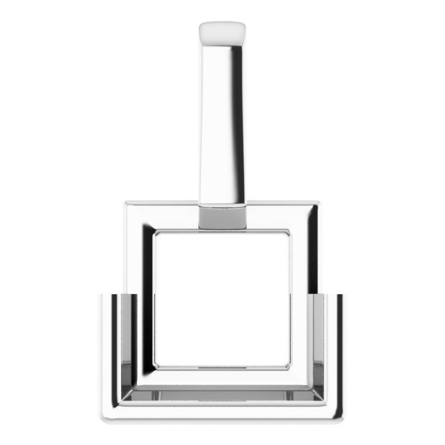 Half-Bezel Solitaire Pendant
