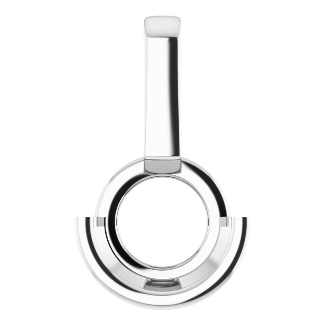 Half-Bezel Solitaire Pendant