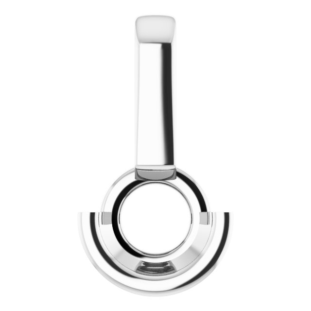 Half-Bezel Solitaire Pendant