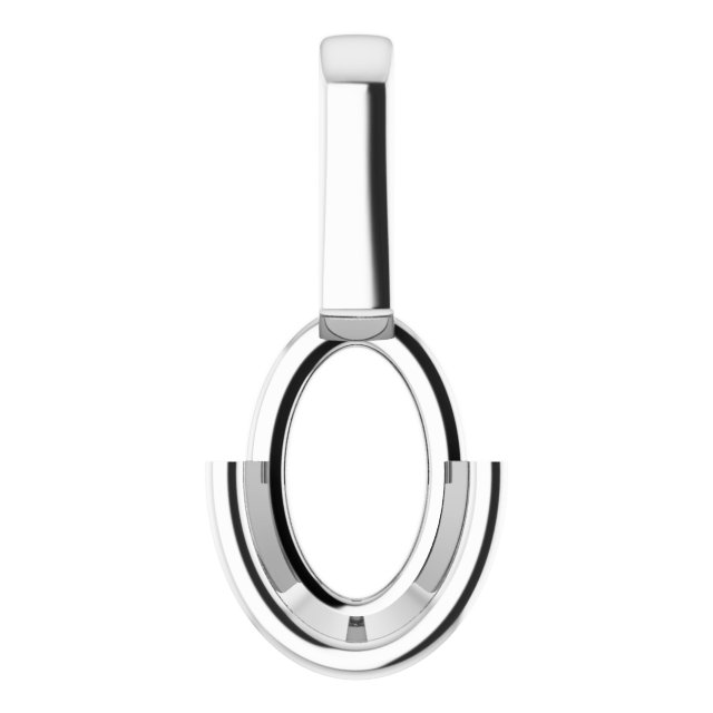 Half-Bezel Solitaire Pendant